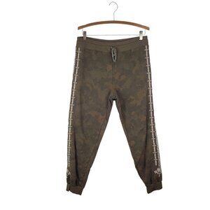 Driftwood Stevie Joggers Camo Floral Embroidered Sweatpants Size Large FLAWED